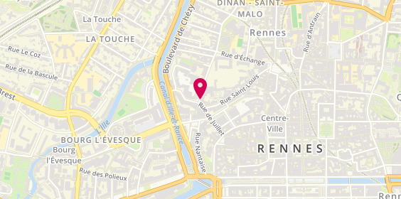 Plan de Saint Louis des Lys, 2 Rue de Dinan, 35000 Rennes