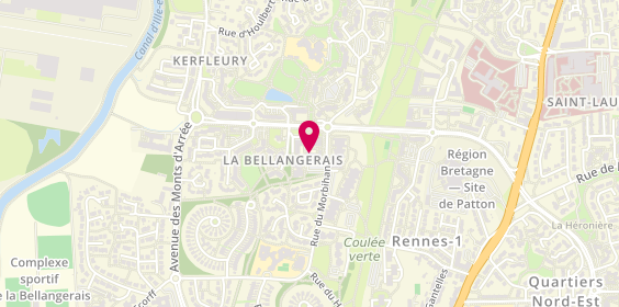 Plan de Le Cellier Michel, Centre Commercial la Bellangerais, 35700 Rennes