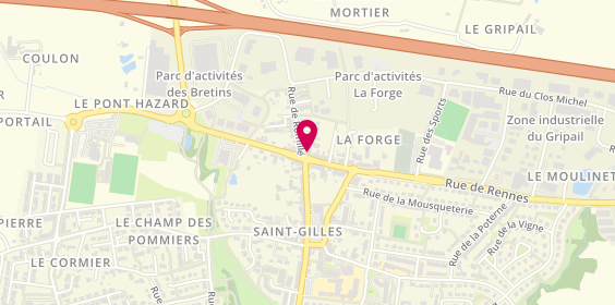 Plan de La Cave des Tuileries, 3 Rue de Rennes, 35590 Saint-Gilles