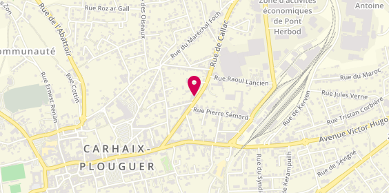 Plan de Center Cave, 33 Rue de Callac, 29270 Carhaix-Plouguer