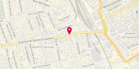 Plan de Mon Alter Vino, 16 avenue du Général Gallieni, 10300 Sainte-Savine