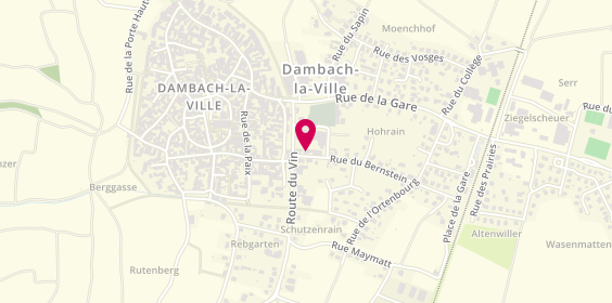 Plan de Domaine Herrbach, 3 Rue du Bernstein, 67650 Dambach-la-Ville