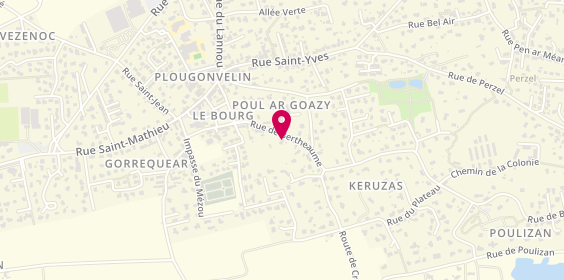 Plan de La Cave de Keruzas, 37 Rue de Bertheaume, 29217 Plougonvelin