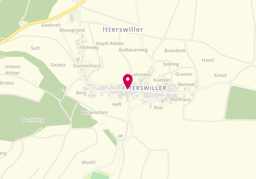 Plan de Henri Wassler Successeurs, 70 Route des Vins 76 Et, 67140 Itterswiller