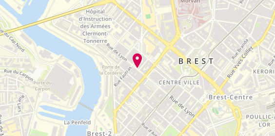 Plan de Les Vins Gourmands, 49 Bis Rue de Lyon, 29200 Brest