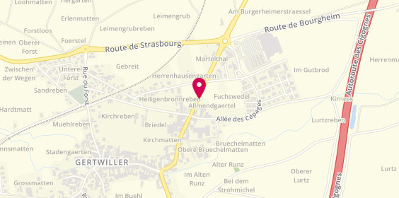 Plan de Au Peche Vigneron, 156 Route de Strasbourg, 67140 Gertwiller
