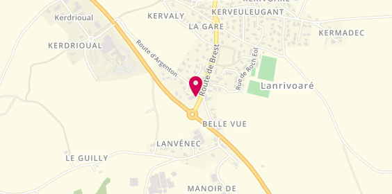 Plan de Les Fromages de Bacchus, 2 Route d'Argenton, 29290 Lanrivoaré