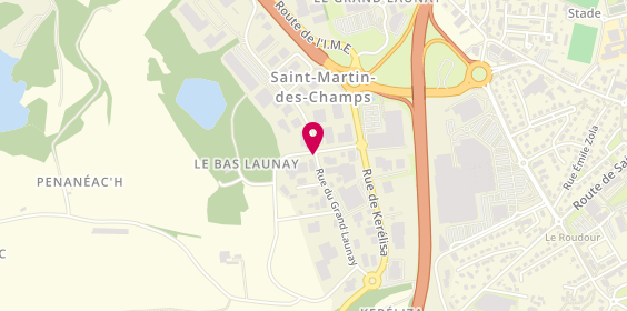 Plan de Aux Vins du Launay, Zone Artisanale Launay, 29600 Saint-Martin-des-Champs