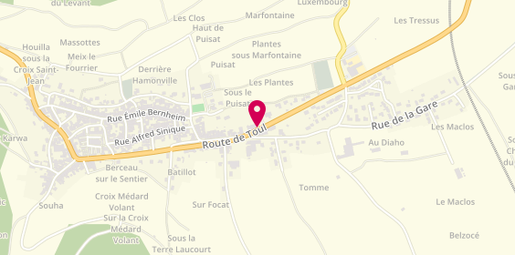 Plan de Domaine Claude Vosgien - Vins Bio Côtes de Toul, 39 Route de Toul, 54113 Blénod-lès-Toul