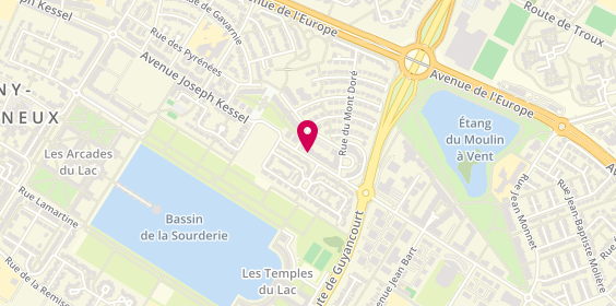 Plan de Les Domaines Qui Montent, 99 avenue Joseph Kessel, 78180 Montigny-le-Bretonneux