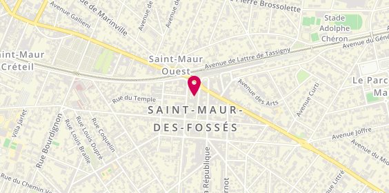 Plan de Nicolas, 6 avenue Charles de Gaulle, 94100 Saint-Maur-des-Fossés