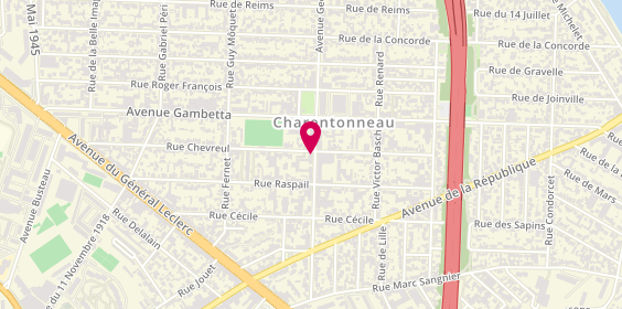 Plan de Nicolas Charentonneau, 55 avenue Georges Clemenceau, 94700 Maisons-Alfort