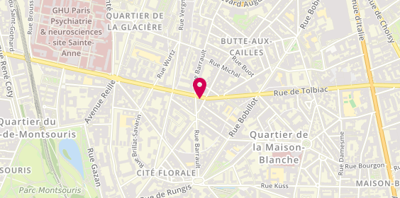 Plan de Le Repaire de Bacchus, 215 Bis Rue de Tolbiac, 75013 Paris