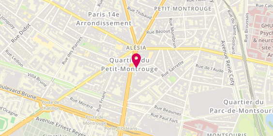 Plan de Le Cellier d'Alésia, 21 Rue Alphonse Daudet, 75014 Paris