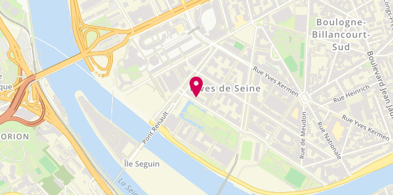 Plan de Les Domaines Qui Montent, 76 avenue Pierre Lefaucheux, 92100 Boulogne-Billancourt