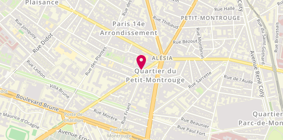 Plan de Nicolas, 18 avenue Jean Moulin, 75014 Paris