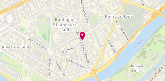 Plan de Le Repaire de Bacchus, 247 Boulevard Jean Jaurès, 92100 Boulogne-Billancourt