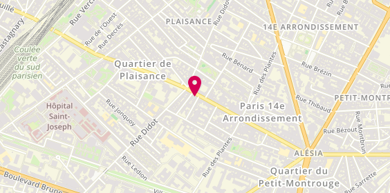 Plan de Nicolas Didot, 151 Rue d'Alésia, 75014 Paris