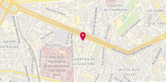 Plan de Nicolas Glaciere, Metro Glacière - Ligne 6
137 Boulevard Auguste Blanqui, 75013 Paris