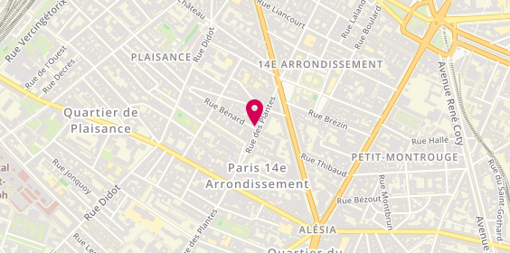 Plan de Degré, 22 Rue des Plantes, 75014 Paris