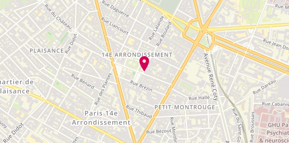 Plan de Nysa, 24 Rue Mouton-Duvernet, 75014 Paris