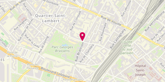 Plan de Le Repaire de Bacchus, 75 Rue des Morillons, 75015 Paris