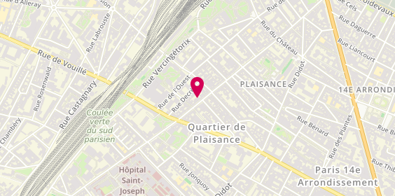 Plan de Le Repaire de Bacchus, 104 Rue Raymond Losserand, 75014 Paris
