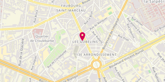Plan de Cave des Gobelins, 56 Avenue des Gobelins, 75013 Paris