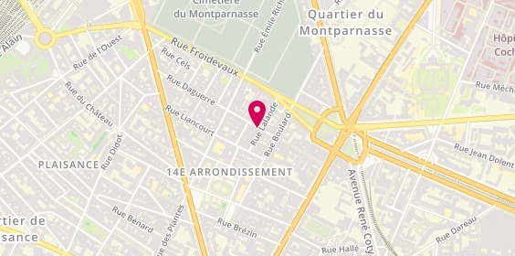 Plan de La cave des papilles, 35 Rue Daguerre, 75014 Paris