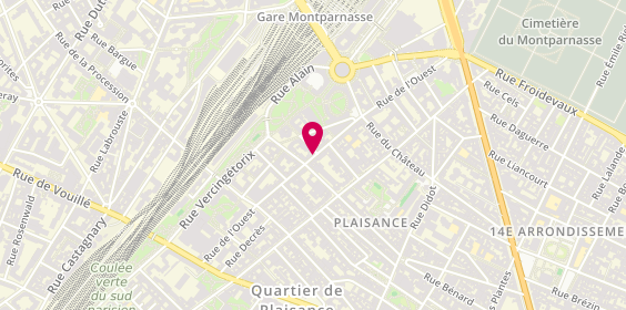 Plan de Bootlegger, 82 Rue de l'Ouest, 75014 Paris