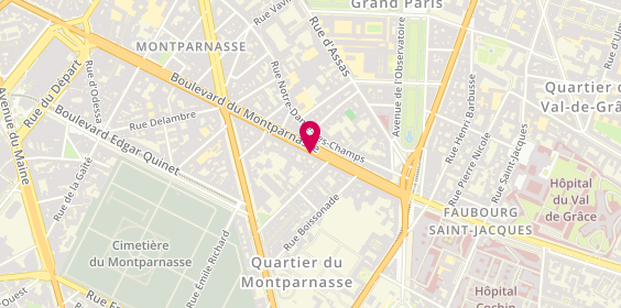 Plan de La Cave des Grands Vins, 144 Boulevard Montparnasse, 75014 Paris