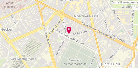 Plan de Mi Fugue Mi Raisin, 36-38 Rue Delambre, 75014 Paris