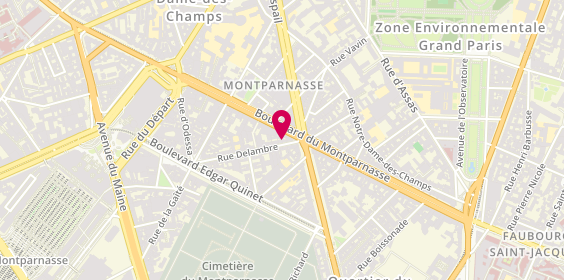 Plan de Nicolas Delambre, 8 Rue Delambre, 75014 Paris
