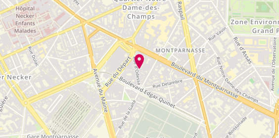 Plan de La Cave du Montparnasse, 11 Rue d'Odessa, 75014 Paris