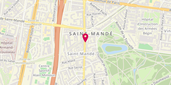 Plan de Les Fromages Divins, 31 avenue du Général de Gaulle, 94160 Saint-Mandé