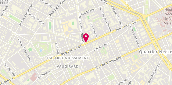 Plan de Nysa, 108 Rue Lecourbe, 75015 Paris