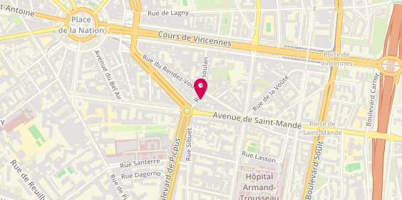 Plan de Leravitailleur, 8 Rue Marsoulan, 75012 Paris