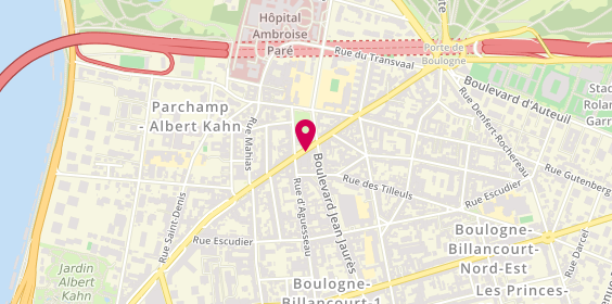 Plan de Nicolas, 57 avenue Jean Baptiste Clément, 92100 Boulogne-Billancourt