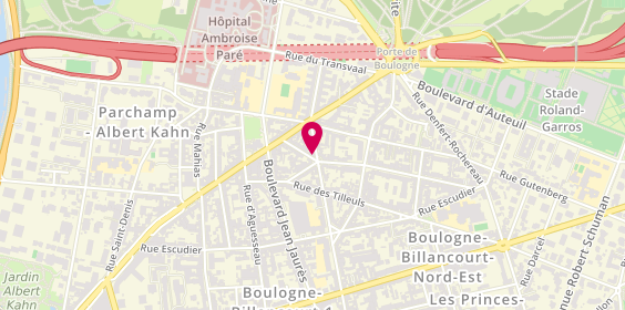 Plan de Fanande, 13 Rue Mollien, 92100 Boulogne-Billancourt