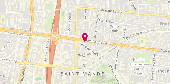 Plan de Nicolas Saint Mande Tourelle, 125 avenue de Paris, 94160 Saint-Mandé