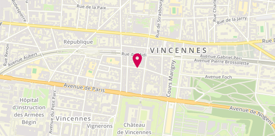 Plan de Juste Un Verre, 1 Rue Saulpic, 94300 Vincennes