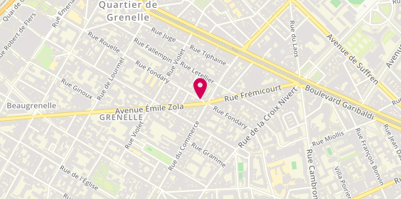 Plan de Nicolas Zola, 143 avenue Emile Zola, 75015 Paris