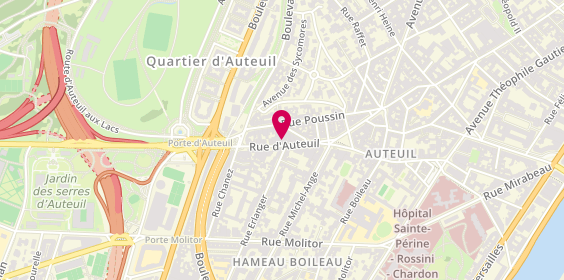 Plan de Le Repaire de Bacchus, 58 Rue d'Auteuil, 75016 Paris