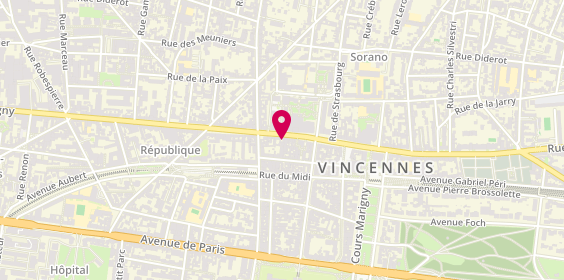 Plan de Cavavin, 101 Rue de Fontenay, 94300 Vincennes