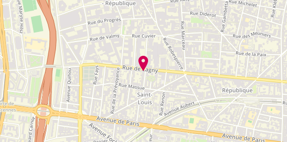Plan de La Cadole, 21 avenue Georges Clemenceau, 94300 Vincennes