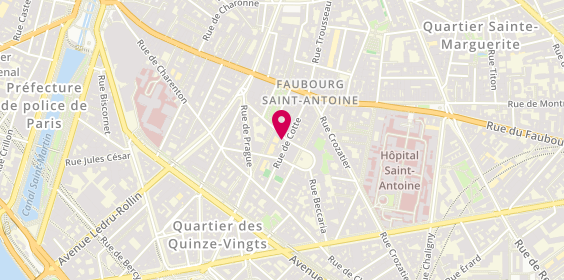 Plan de Le Baron Rouge, 1 Rue Théophile Roussel, 75012 Paris