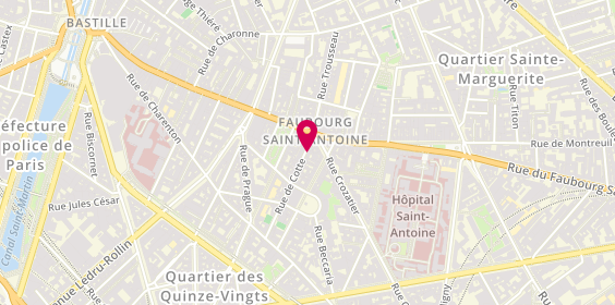 Plan de Chai Sophie Cotte Sud, 22 Rue de Cotte, 75012 Paris