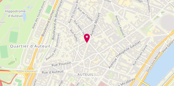 Plan de Maison Félix, 110 avenue Mozart, 75016 Paris