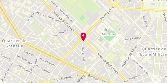 Plan de Nicolas Suffren, 88 avenue de Suffren, 75015 Paris