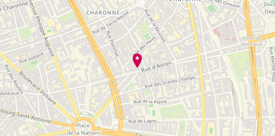 Plan de Le Bateau Ivre, 31 Rue d'Avron, 75020 Paris